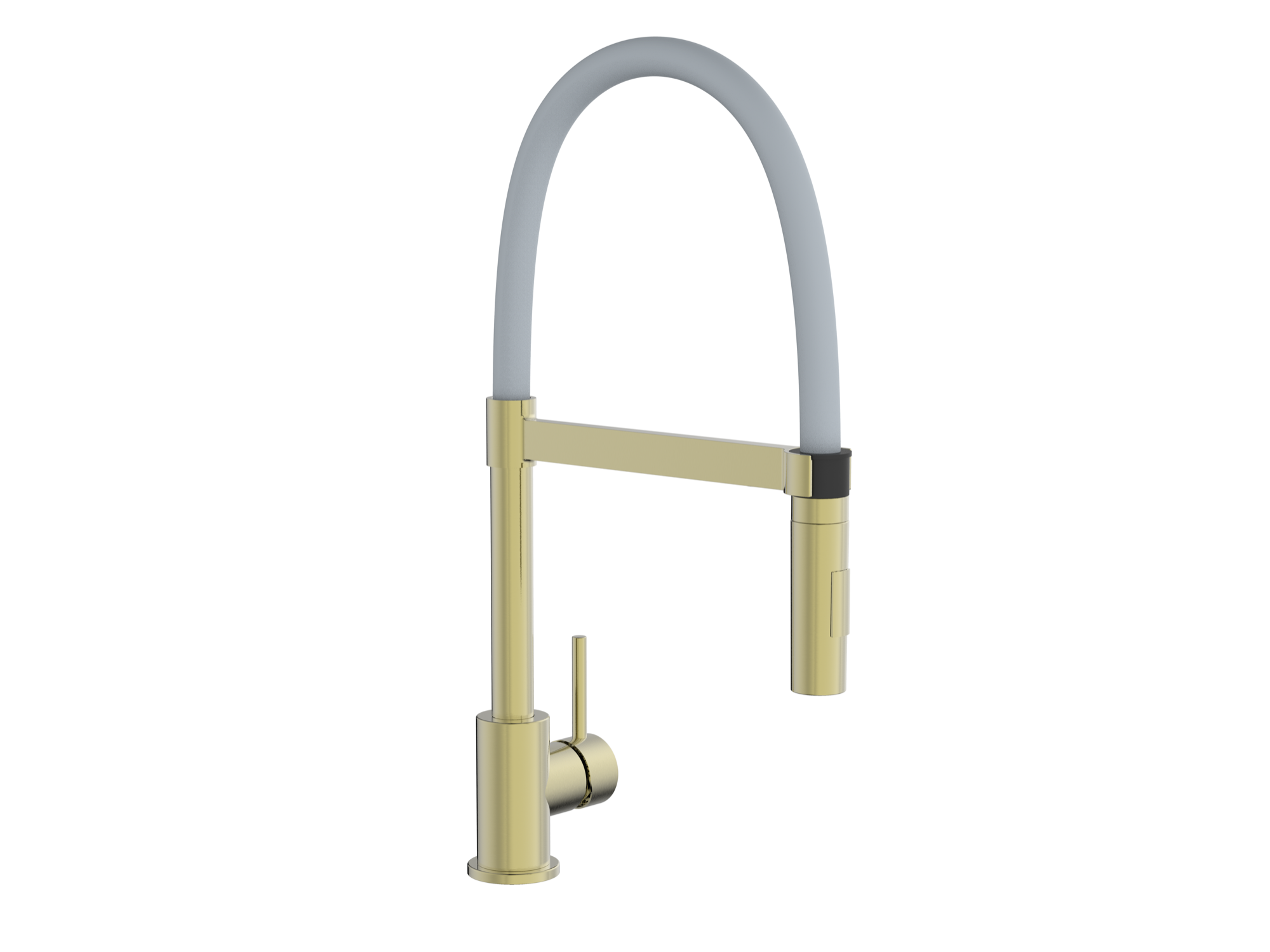 Marlow pull out kitchen sink mixer - brushed brass (KT7051)